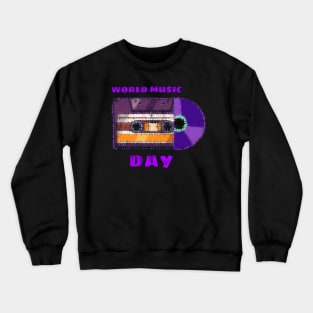 WORLD MUSIC DAY Crewneck Sweatshirt